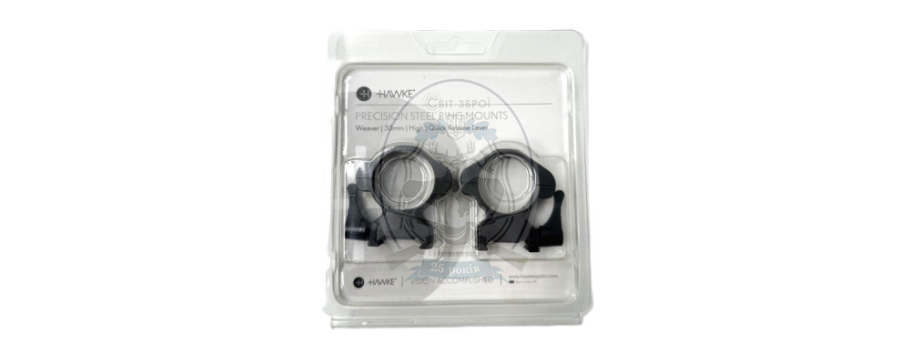 Кільця Hawke Precision Steel. QD d - 30 мм High. Weaver