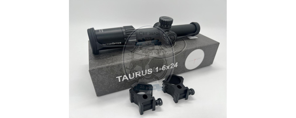 Приціл оптичний  Vector Optics Taurus 1-6x24 ILLUM (30 mm) FFP