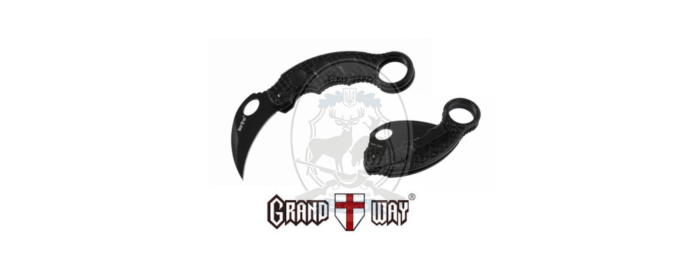 Ніж Grand Way кишеньковий Х14 чорний