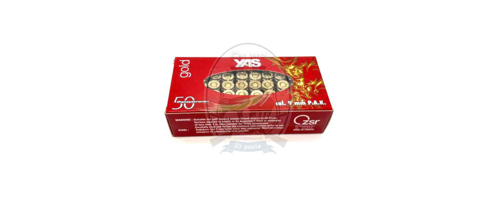 Холості патрони YAS Gold (пістолетний, 9 мм)