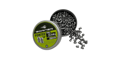 Кулі пневматичні Borner "Pointed" для гвинт. (250 шт) 0,60 гр
